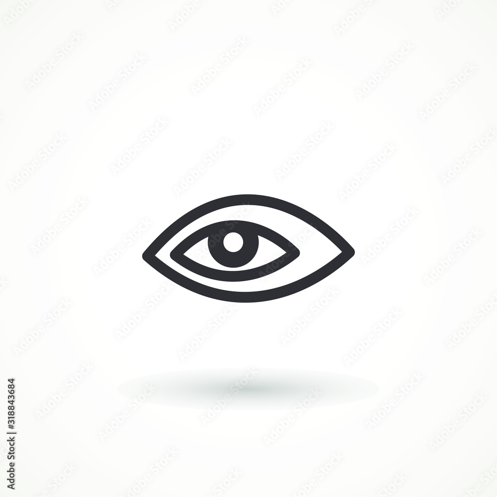 Eye icon. New trendy eye vector illustration symbol. Esoteric sign alchemy, Eye icon. New trendy eye vector illustration symbol. Esoteric sign alchemy,