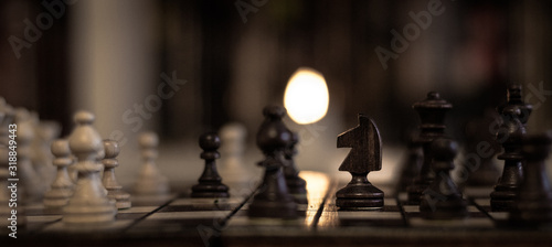 Close-Up Of Chess Pieces