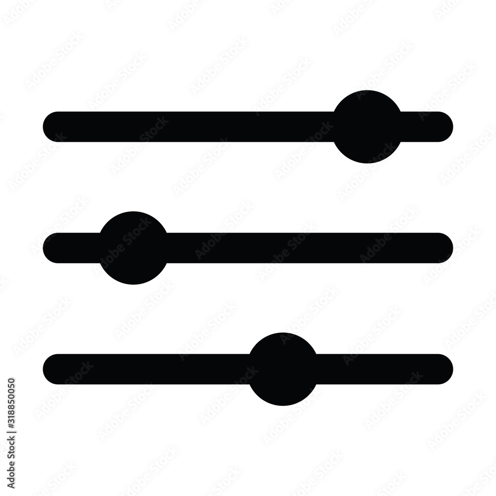 Music level icon. Volume panel icon. Level tuner icon. Adjustment music icon. Music level icon. Volume panel icon. Level tuner icon. Adjustment music icon.