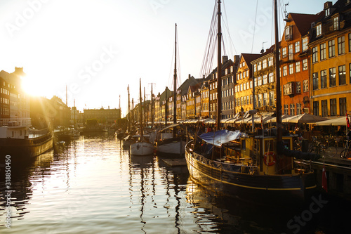 Photography Ships at sunset