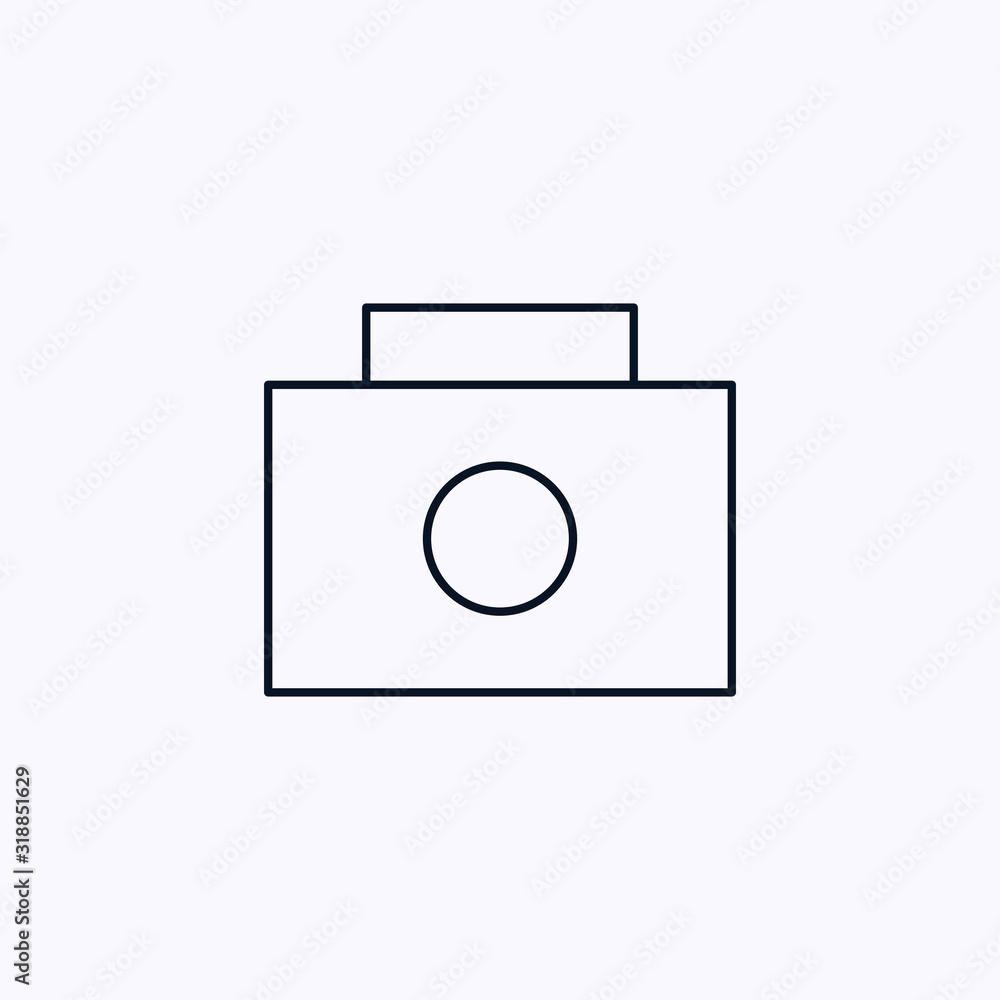 Camera icon isolated on white background Camera icon isolated on white background