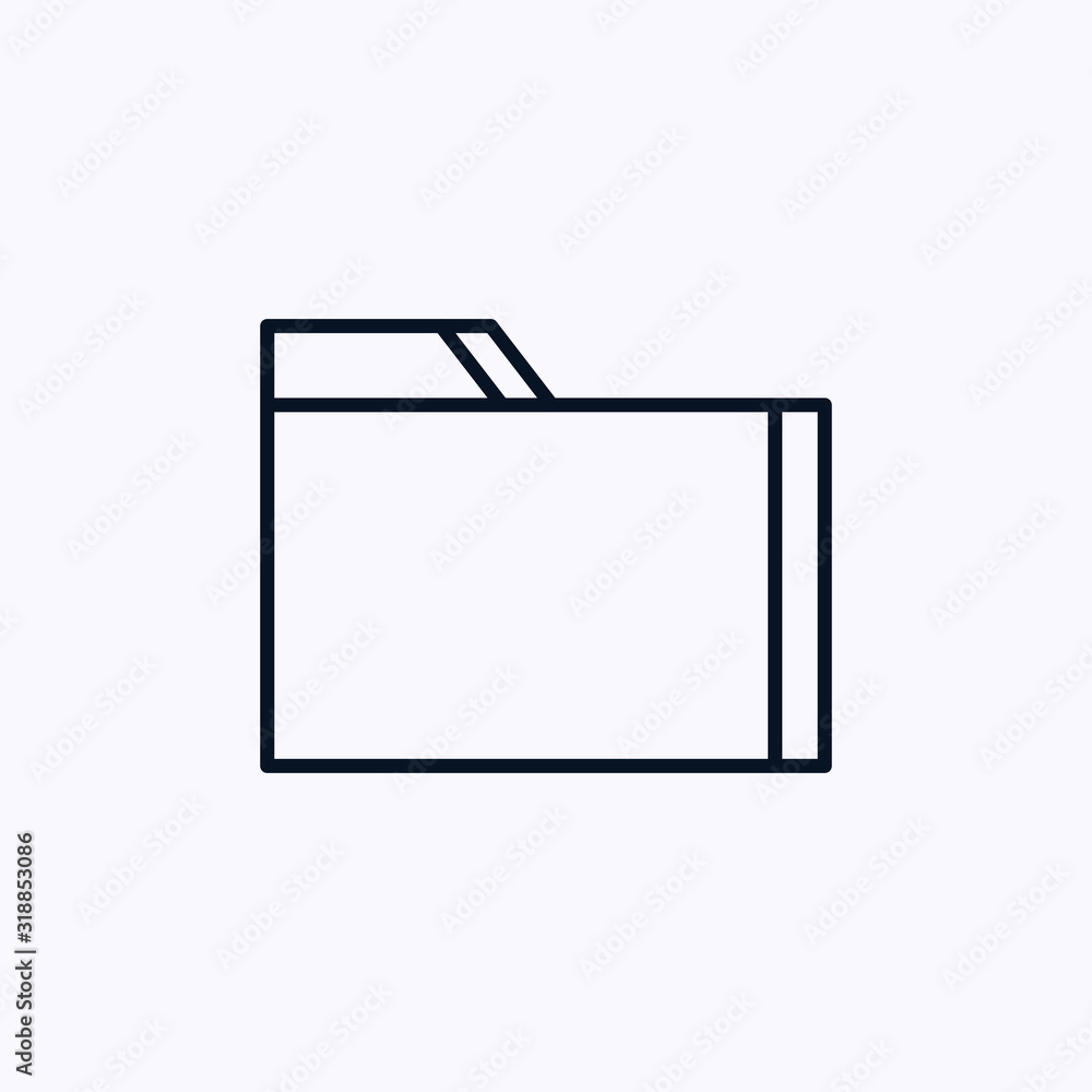 Folder icon isolated on white background Folder icon isolated on white background