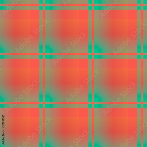 Seamless pattern in magnificent red and green colors for plaid, fabric, textile, clothes, tablecloth and other things. Vector image.