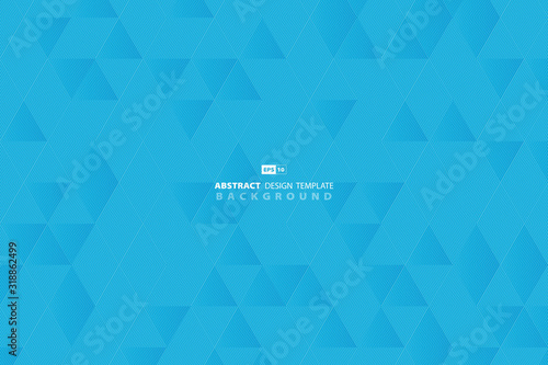 Abstract blue sky line tech pattern triangle business design background. illustration vector eps10