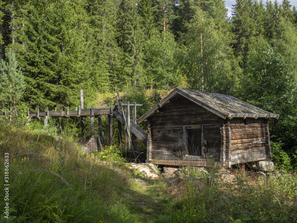 historical log wooden log cabin in sweden historical log wooden log cabin in sweden