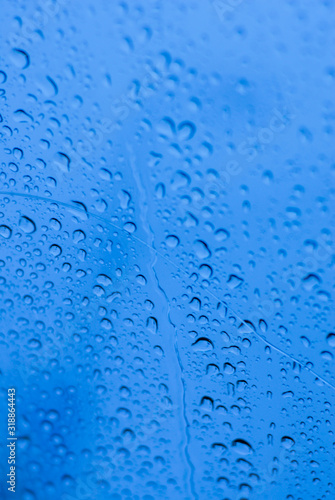 Water drops on window