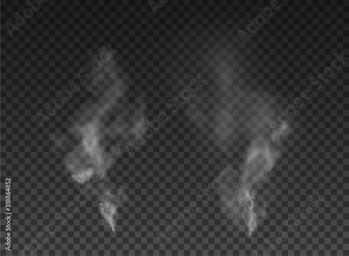 fog and smoke isolated on transparent background