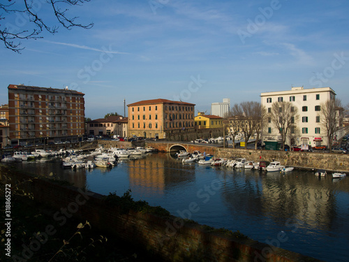 Italia, Toscana, la città di Livorno. Il Fosso Reale.