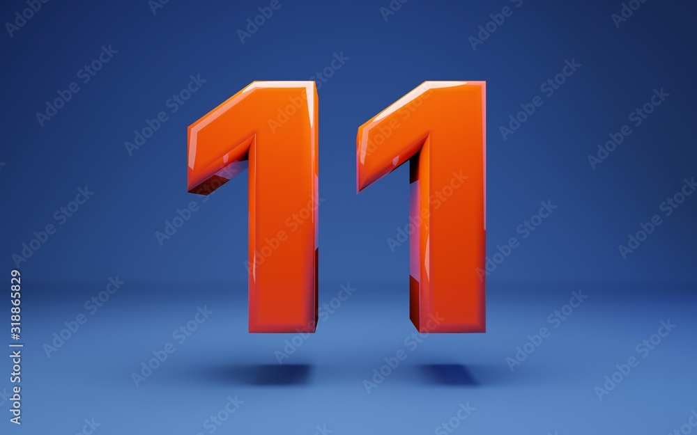 Lush Lava 3d number 11. 3D rendering. Best for anniversary, birthday party, celebration. Lush Lava 3d number 11. 3D rendering. Best for anniversary, birthday party, celebration.