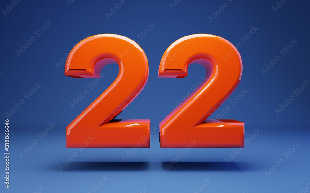 Lush Lava 3d number 22. 3D rendering. Best for anniversary, birthday party, celebration. Lush Lava 3d number 22. 3D rendering. Best for anniversary, birthday party, celebration.