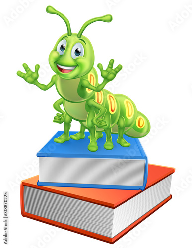 A cute caterpillar bookworm...
