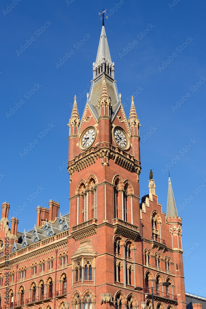 St Pancras Station, Clock Tower, London, United Kingdom