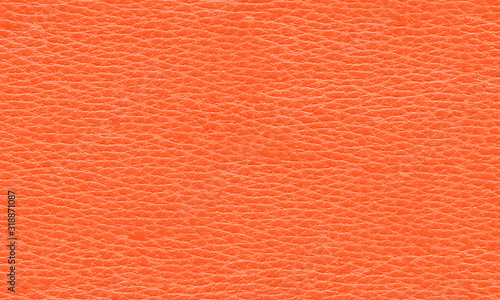Cuir grainé mandarine orange texture fond