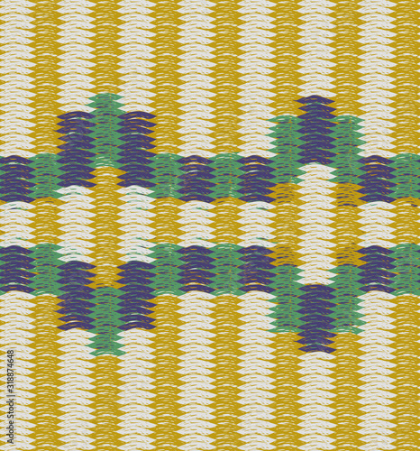 Mexican woven rug pattern