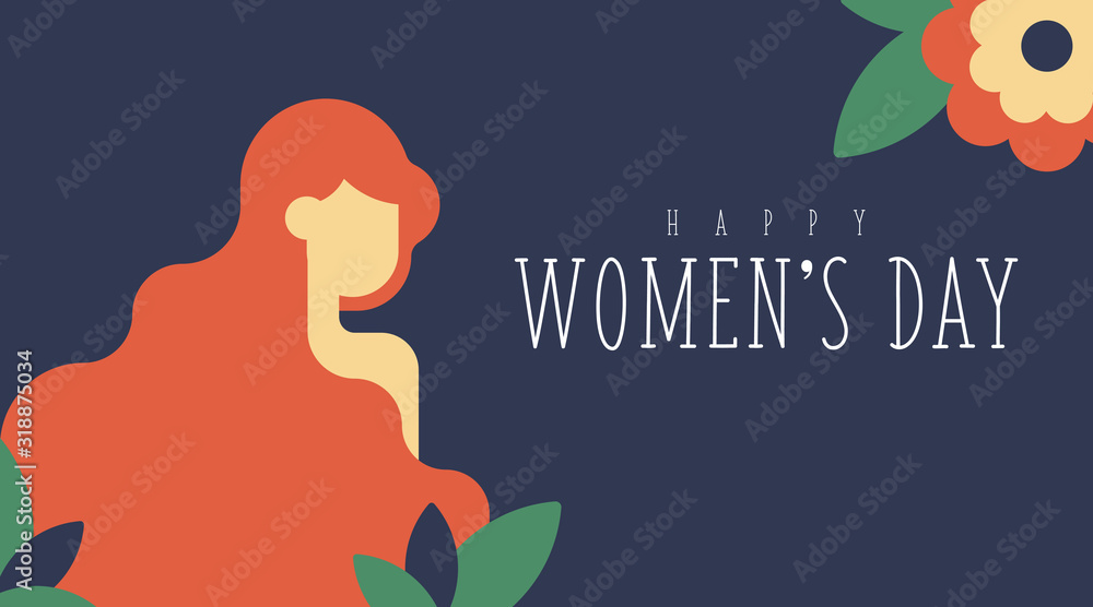 8 March Women's Day Background Illustration Vector