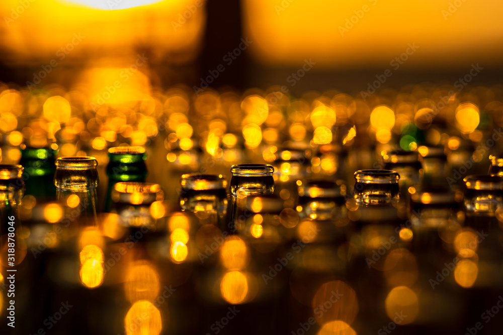 Fototapeta premium close up group of bottle
