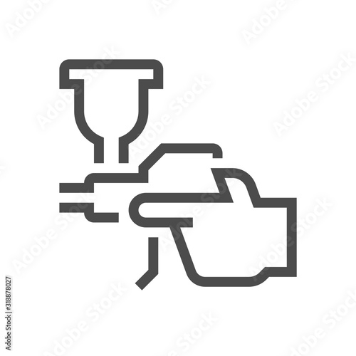 Car paint nozzle icon