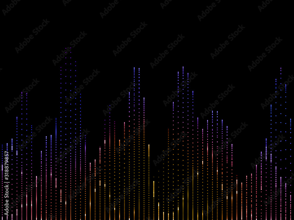 Obraz premium Sound Spectrum Analyzer Background