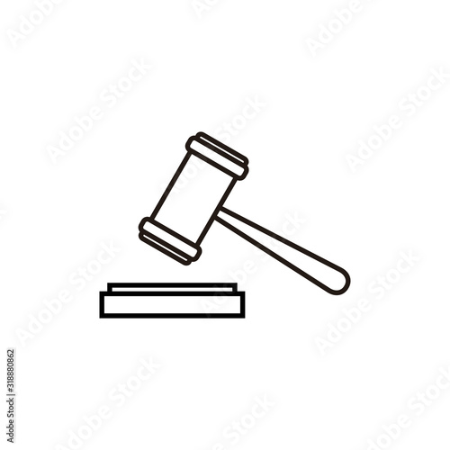 Gavel icon vector,  Judge Gavel Auction Icon. Bid, Hammer icon vector,