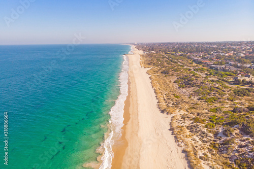 Aerial View of City Beach in Perth