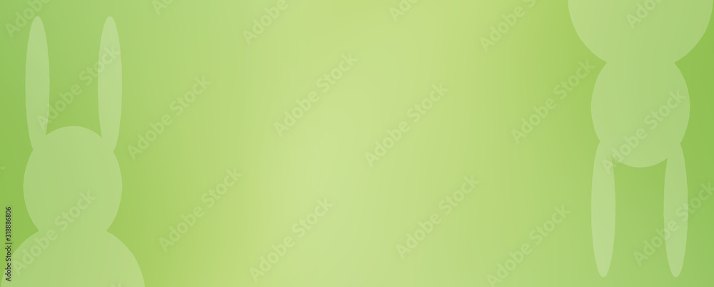 green rabbit twisted couple Beautiful Abstract easter wallpaper Decorative Spring Green background