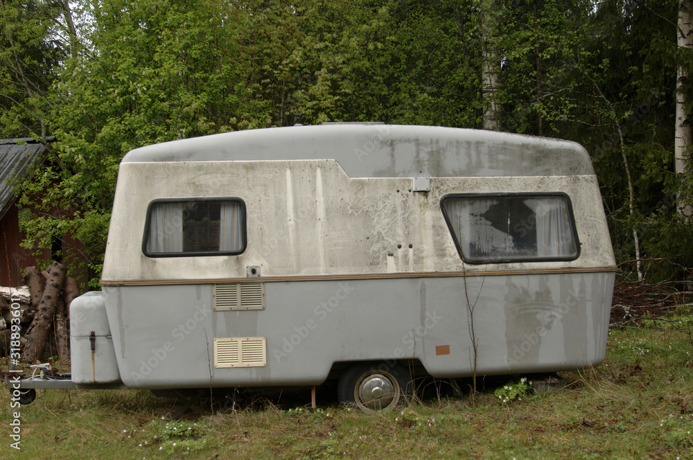 old caravan