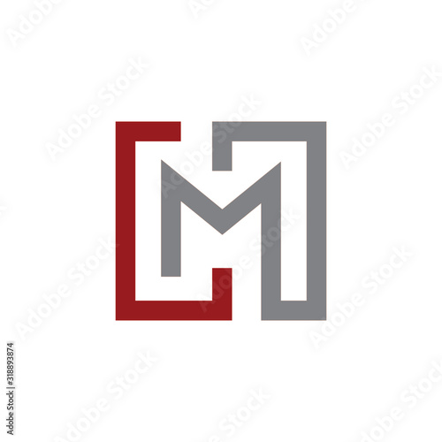 lm logo design line art