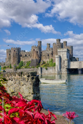 Famous Conwy Castle in Wales, United Kingdom, series of Walesh castles photo