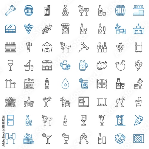 wine icons set