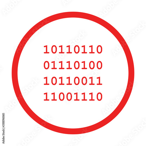 Binärcode und Kreis