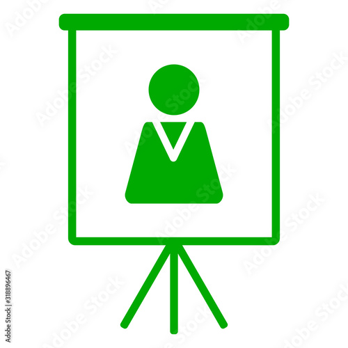 Figur und Flipchart