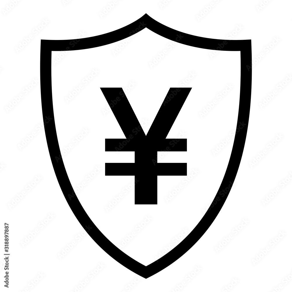Obraz premium Yen und Schild