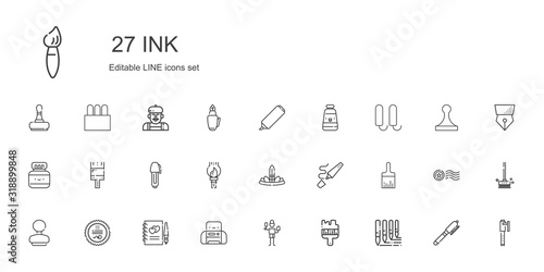 ink icons set
