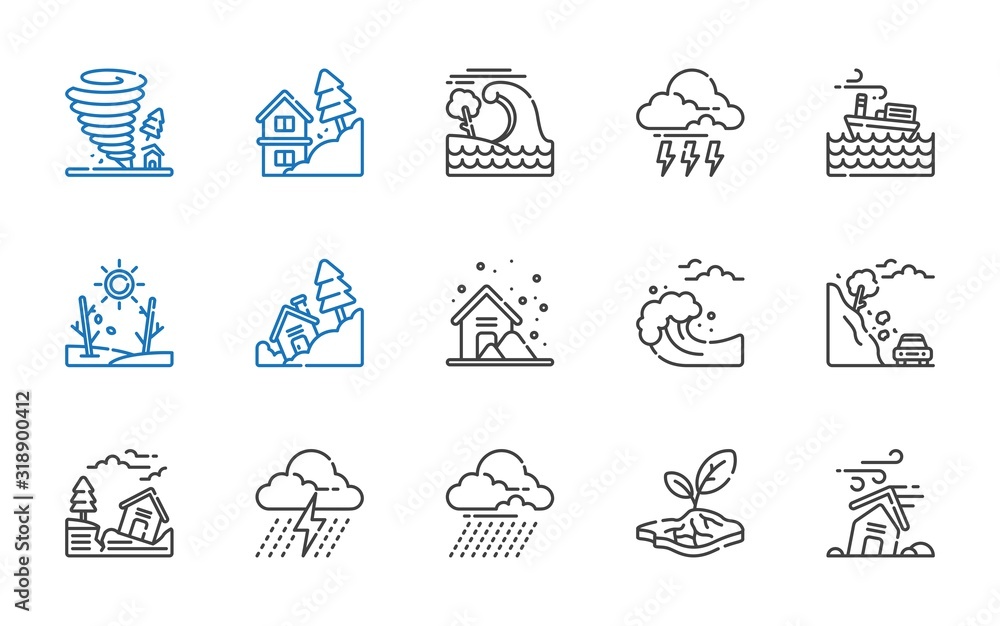 hurricane icons set hurricane icons set