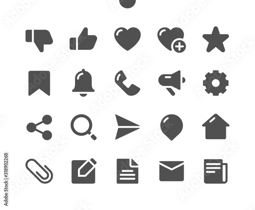 Social Icons v2 UI Pixel Perfect Well-crafted Vector Solid Icons 48x48 Ready for 24x24 Grid for Web Graphics and Apps. Simple Minimal Pictogram