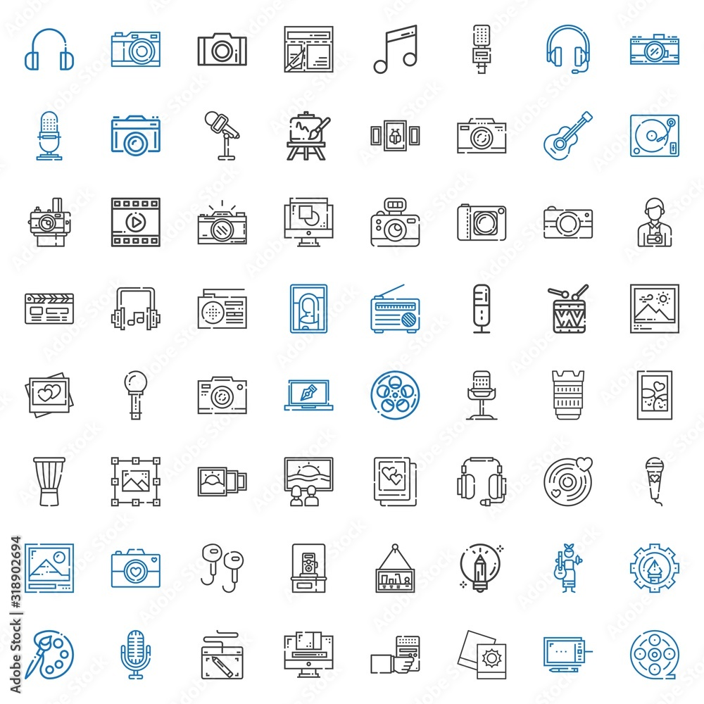 studio icons set studio icons set