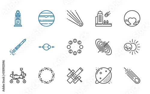 universe icons set