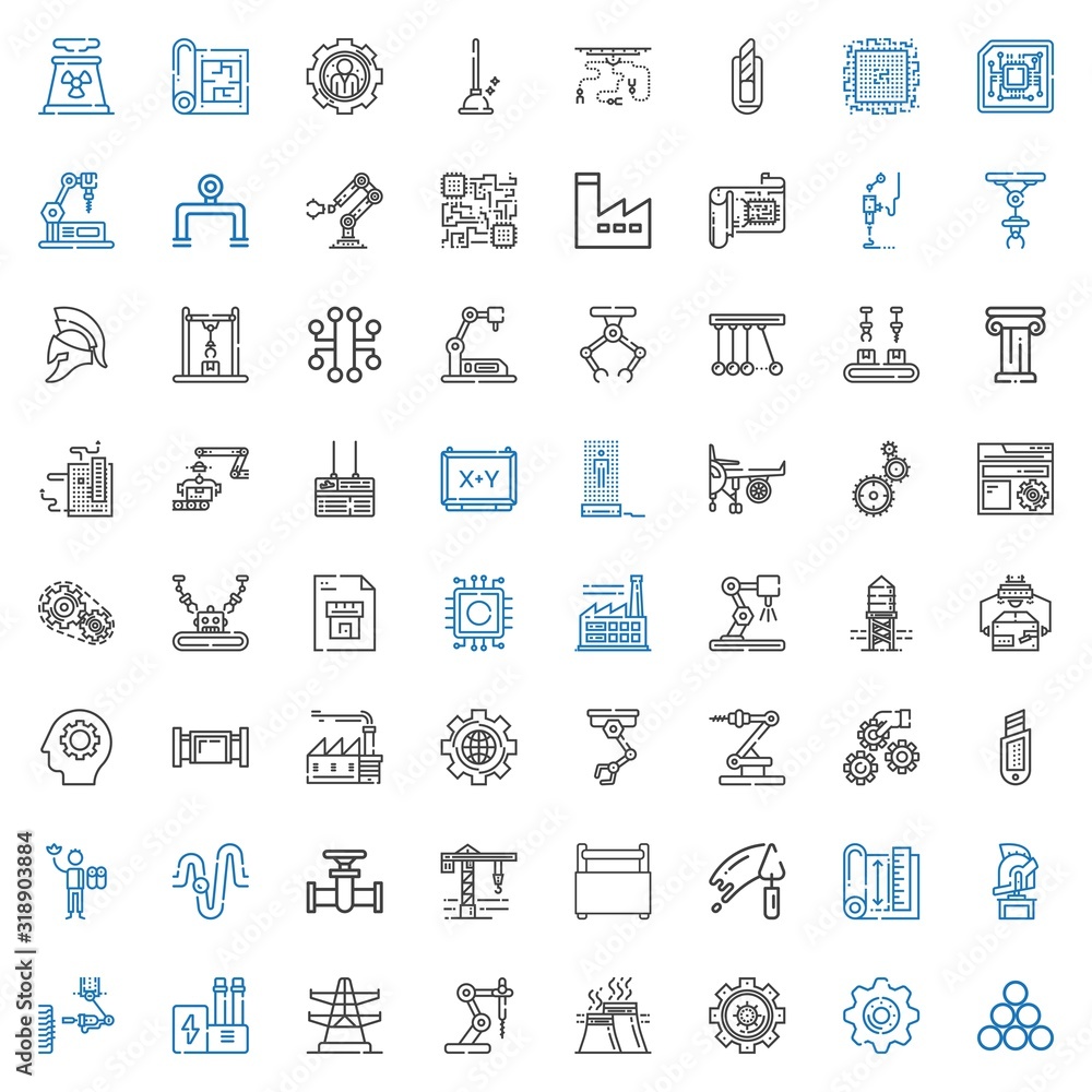 engineering icons set engineering icons set