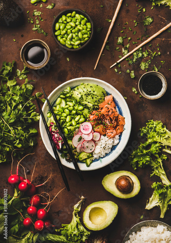 Tableau sur toile Healthy lunch, dinner