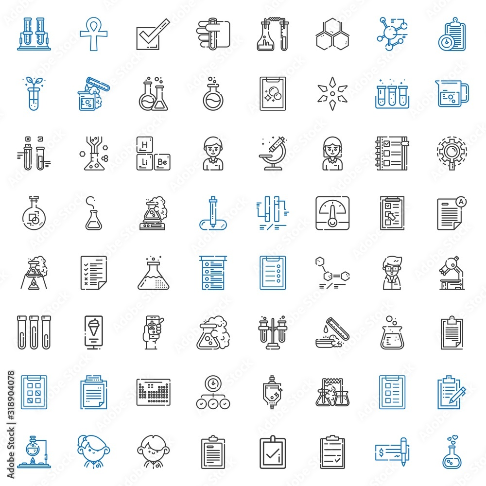 Fototapeta premium test icons set