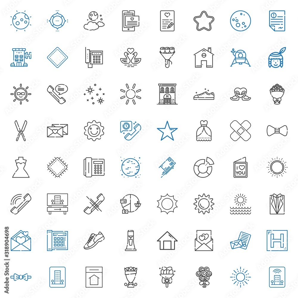 trendy icons set trendy icons set