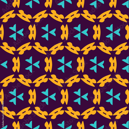 Seamless pattern with geometric ornament.