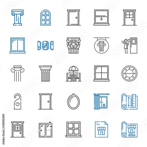 architectural icons set