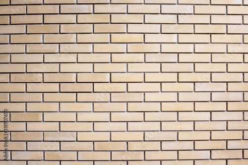 light yellow brick wall