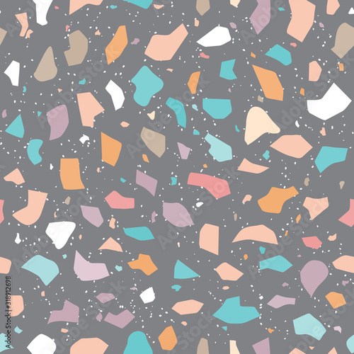 Decorative terrazzo pattern