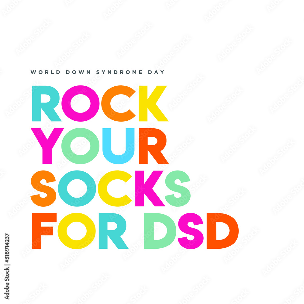 World Down Syndrome Day illustrator template