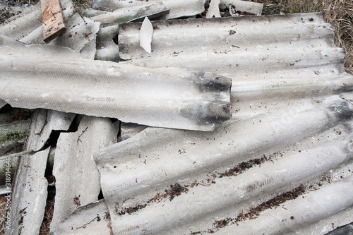 Asbestos, danger roof construction material