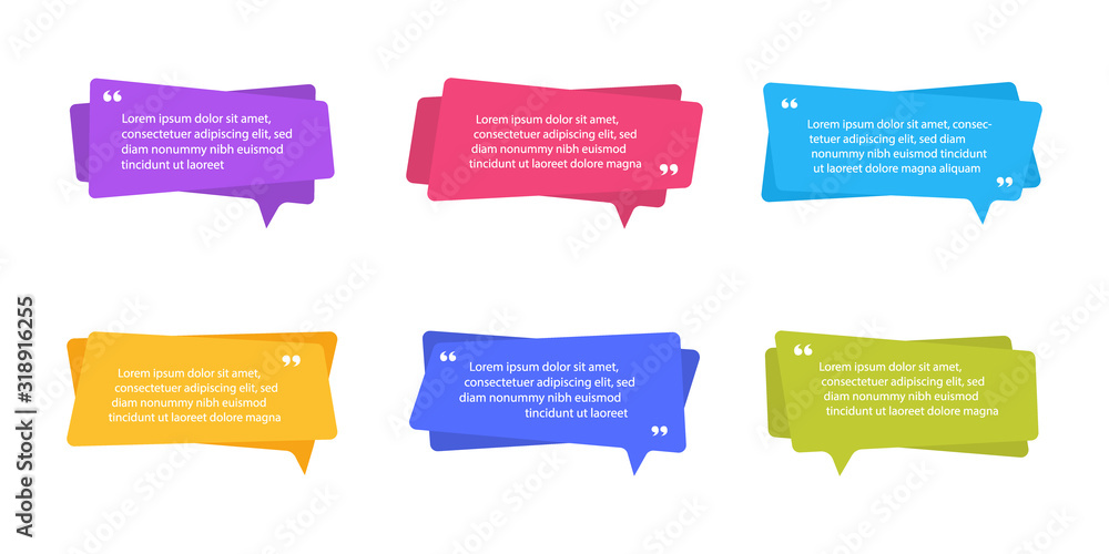 Super set different shape geometric flat banners. Modern abstract shapes for quote and text. Modern flat style vector illustration Super set different shape geometric flat banners. Modern abstract shapes for quote and text. Modern flat style vector illustration