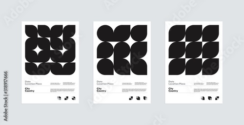 Swiss Design Style Vector Poster Template