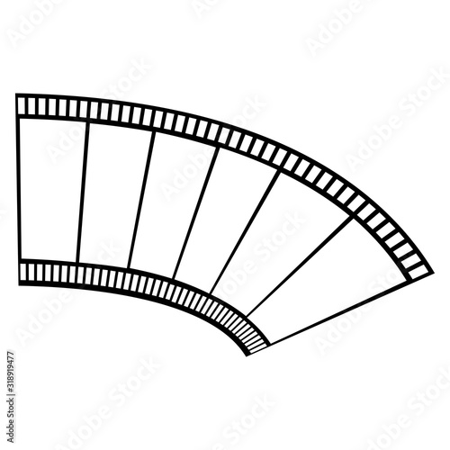 Fototapeta Naklejka Na Ścianę i Meble -  abstrack filmstrip Logo Template vector illustration design